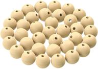 🪴 dastrendz 20mm natural unfinished wooden beads - perfect for diy crafts, home decor, garland making, macrame, and jewelry! logo