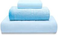 третья взвешенная одеяло для малышей весом 5 фунтов - 3 части - все сезоны - размер типа "двойной" 36”x 48” - 2 съемных стираемых чехла - мягкий мех и шелк - голубой логотип