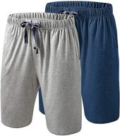 breathable viscose pajama shorts with pockets - men's clothing logo