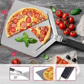 img 3 attached to 16-Inch Stainless Steel Pizza Peel with Folding Handle – Extra Large Paddle for Pasta & Pizza Tools