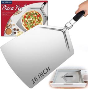 img 4 attached to 16-Inch Stainless Steel Pizza Peel with Folding Handle – Extra Large Paddle for Pasta & Pizza Tools