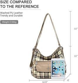 img 3 attached to Satchel Crossbody Shoulder ZA 0105 2G 117APRICOT