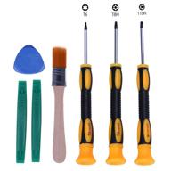 hde screwdriver tool set repair cleaning kit for ps4, xbox one, ps3, and xbox 360 consoles - includes t6, t8, and t10 screwdrivers логотип