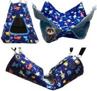 🐭 fulue ferret rat critter nation cage accessories: hammock set and hanging bed tent for small animal bedding логотип