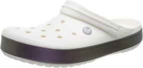 img 4 attached to Crocs Crocband Glitter White Men's Mules & Clogs – Printed Design for Improved SEO