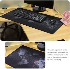 img 1 attached to 🖱️ Cmhoo XXL Gaming Mouse Pad with Extended Size - 8040 Map Design