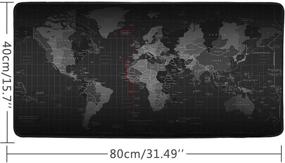 img 3 attached to 🖱️ Cmhoo XXL Gaming Mouse Pad with Extended Size - 8040 Map Design