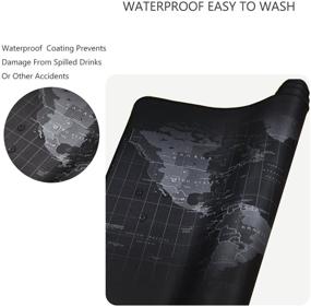 img 2 attached to 🖱️ Cmhoo XXL Gaming Mouse Pad with Extended Size - 8040 Map Design