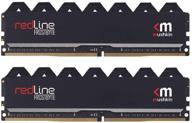 💽 набор памяти mushkin redline black ddr4 - 16 гб udimm 2666мгц cl-16 - тепловой держатель frostbyte black - неcc двухканальная память для настольного компьютера. логотип