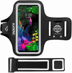 img 4 attached to 📱 LG G8 ThinQ/G7 ThinQ/G7 Plus Armband with Key/Card Holder - BUMOVE Gym Running Workouts Sports Phone Arm Band for LG G8 ThinQ, G7/G7 ThinQ/G7 Plus, G6/G6 Plus (Black)