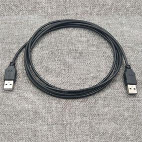 img 1 attached to 🔌 Кабель BesCable USB 2.0 типа A мужской - тип A мужской - 7 футов, SuperSpeed, 24/28AWG, черный.