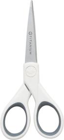 img 4 attached to Enhanced Westcott 5-Inch Titanium Bonded Craft Scissors with Precise Micro-Tip (Model 16376)