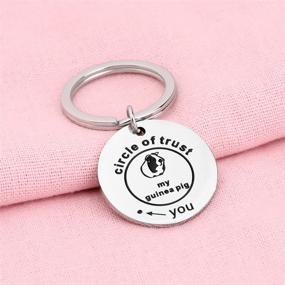 img 2 attached to 🐹 PENQI Circle of Trust Guinea Pig Keychain: Perfect Gift for Guinea Pig Lovers and Cavy Moms