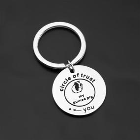 img 3 attached to 🐹 PENQI Circle of Trust Guinea Pig Keychain: Perfect Gift for Guinea Pig Lovers and Cavy Moms