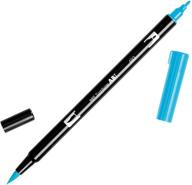 ручка с двумя щеточками tombow abt 493 - рефлексивно-синий логотип