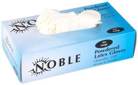 img 1 attached to 🧤 Premium Noble Large Powdered Disposable Latex Gloves - Foodservice, Pack of 100 (Large)