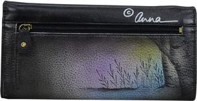 img 3 attached to Anna Anuschka Women's Handbags & Wallets - Tri Fold Clutch Wallet