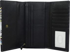 img 2 attached to Anna Anuschka Women's Handbags & Wallets - Tri Fold Clutch Wallet