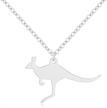 manzhen australian kangaroo necklace wildlife logo