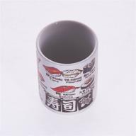 🍣 authentic japanese sushi yunomi: ceramic cups with elegant english prints logo