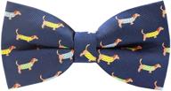 🦖 carahere handmade pre tied dinosaur pattern 1: stylish men's accessory set for ties, cummerbunds & pocket squares logo