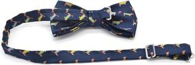 img 2 attached to 🦖 Carahere Handmade Pre Tied Dinosaur Pattern 1: Stylish Men's Accessory Set for Ties, Cummerbunds & Pocket Squares