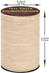 img 3 attached to 🧵 3mm x 220Yards Macrame Cord, Natural Cotton Rope, Undyed 3 Strand Twisted Cord for Wall Hanging, Plant Hanger, Macrame Supplies, DIY Craft Making, Pet Toys, Knitting Twine