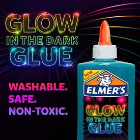 img 3 attached to 🌟 Elmer's Glow-in-the-Dark Liquid Glue, Washable, Blue, 5oz - Ideal for Creating Slime with Added Fun