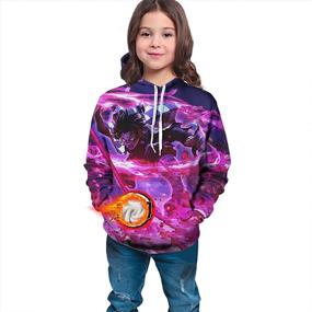 img 1 attached to 👕 Stylish Ainlawn Printed Pullover Sweatshirt Hoodies for Boys: Trendy Boys' Clothing Choices