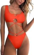 👙 esonlar womens strappy bottoms swimsuit: trendy women's clothing for beachwear & cover ups logo