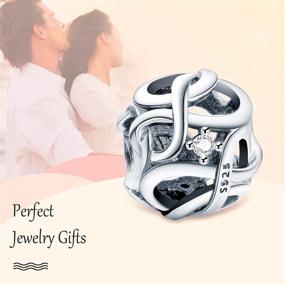 img 2 attached to Бусины из серебра 925 AnnMors Infinity Charm для женских браслетов и ожерелий - идеальный подарок для девочек и женщин, модель T509
