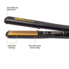 img 2 attached to 💇 Infrashine Original Medium Flat Iron, 1 inch, Black - Achieve Salon-worthy Hairstyles with Ease