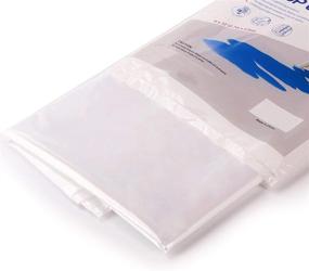img 1 attached to Wideskall All Purpose Clear Plastic Drop Cloth .28 mil - 12' x 9' Feet | Pack of 10 - 108 SQ. Feet