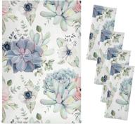 succulents watercolor absorbent tishcloth household логотип