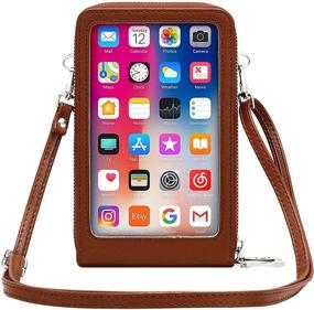 img 4 attached to OIDERY Crossbody Cellphone Wallet for Women: Handbag with Credit Card Slots