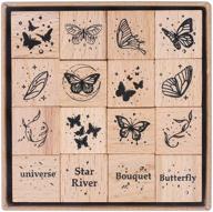 🦋 ucec 16-piece butterfly stamp set: vintage craft stamps for diy scrapbooking, card making, and decorations logo