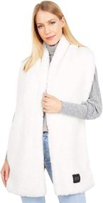 img 1 attached to UGG Womens Sherpa Oversized Scarf Women's Accessories for Scarves & Wraps