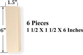 img 3 attached to Premium Basswood from Wisconsin USA: High-Value 1.5 X 🪵 1.5 X 6 inch Carving/Whittling Wood Blocks for All Skill Levels