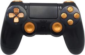 img 2 attached to 🎮 TOMSIN Metal Buttons for PS4 Controller Gen 1 - Gold: Enhance Your Gaming Experience with Aluminum Metal Thumbsticks Analog Grip, Bullet Buttons, D-pad, L1 R1 L2 R2 Triggers