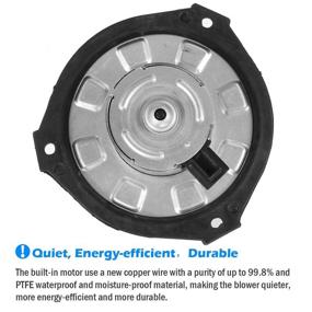 img 1 attached to 🔥 AUTEX Heater Blower Motor Assembly - High-Quality Fan Cage Included (52498916 89018747 700109)