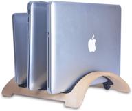 vertical notebook wooden suitable macbook logo