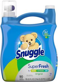 img 2 attached to 🤗 Enhanced Snuggling Experience: Snuggle Plus Super Fresh Liquid Fabric Softener, 95 fl oz (Packaging Variations)