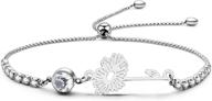 bracelets birthstone birthday apr daisy diamond logo