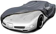 🚗 carscover custom fit c5 1996-2004 corvette car cover - ironshield leatherette, all-weather, waterproof, sun, rain, dust resistant logo