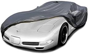 img 2 attached to 🚗 CarsCover Custom Fit C5 1996-2004 Corvette Car Cover - Ironshield Leatherette, All-Weather, Waterproof, Sun, Rain, Dust Resistant