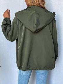 img 3 attached to MakeMeChic Womens Reflective Drawstring Windbreaker Women's Clothing for Coats, Jackets & Vests