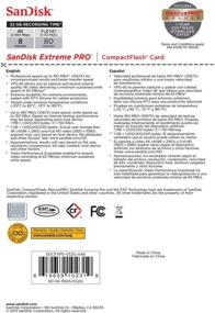 img 1 attached to 💾 Sandisk 32 ГБ Extreme Pro CF 160МБ/с: Последняя высокоскоростная UDMA7 карта Compact Flash