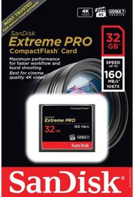 img 2 attached to 💾 Sandisk 32 ГБ Extreme Pro CF 160МБ/с: Последняя высокоскоростная UDMA7 карта Compact Flash