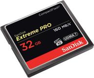 💾 sandisk 32 gb extreme pro cf 160mb/s: the ultimate high speed udma7 compact flash card logo