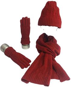 img 4 attached to ZSXZSYTO Classic Fashion Knitting Weather Boys' Accessories in Cold Weather